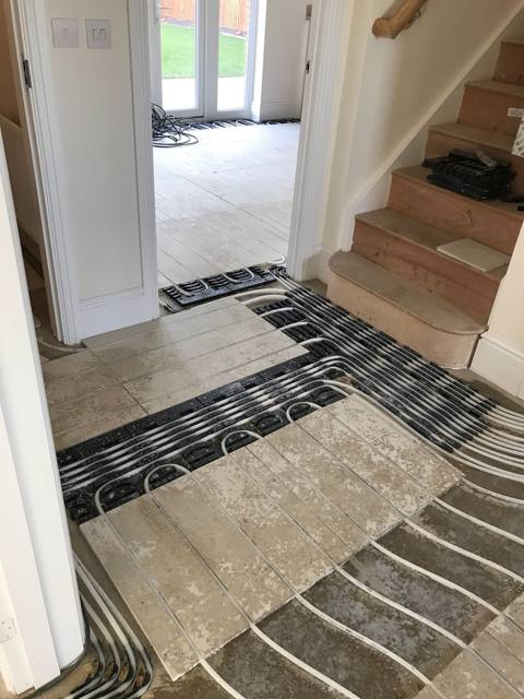 Underfloor heating where there is no floor depth