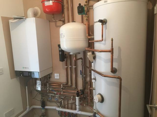 Boiler, cylinder and both vessels