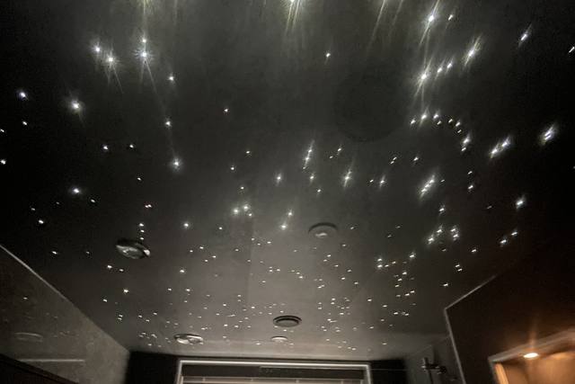 A fibre-optic star ceiling